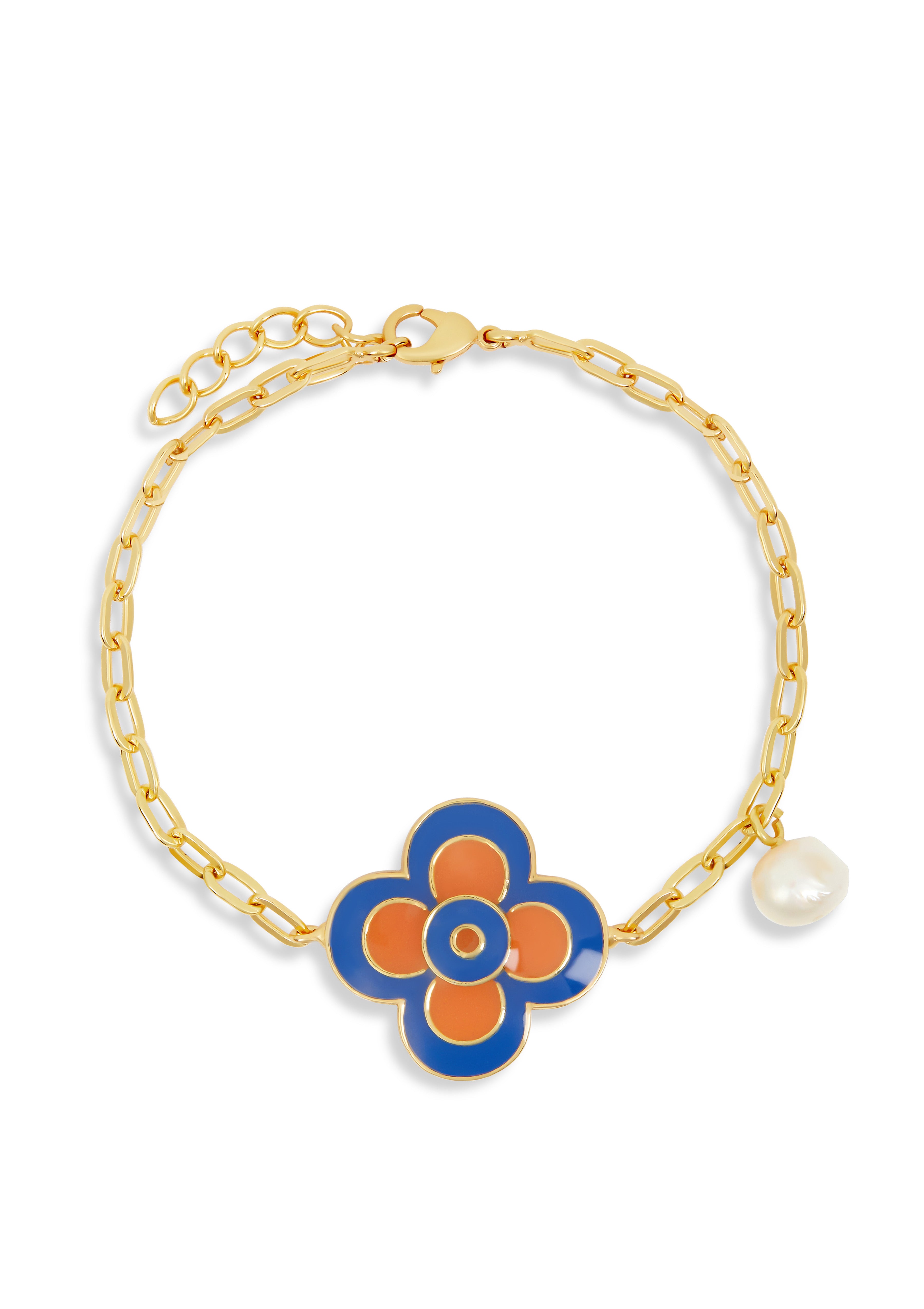 LE FLORE BRACELET - AMBERGLOW & LUSTRE BLUE