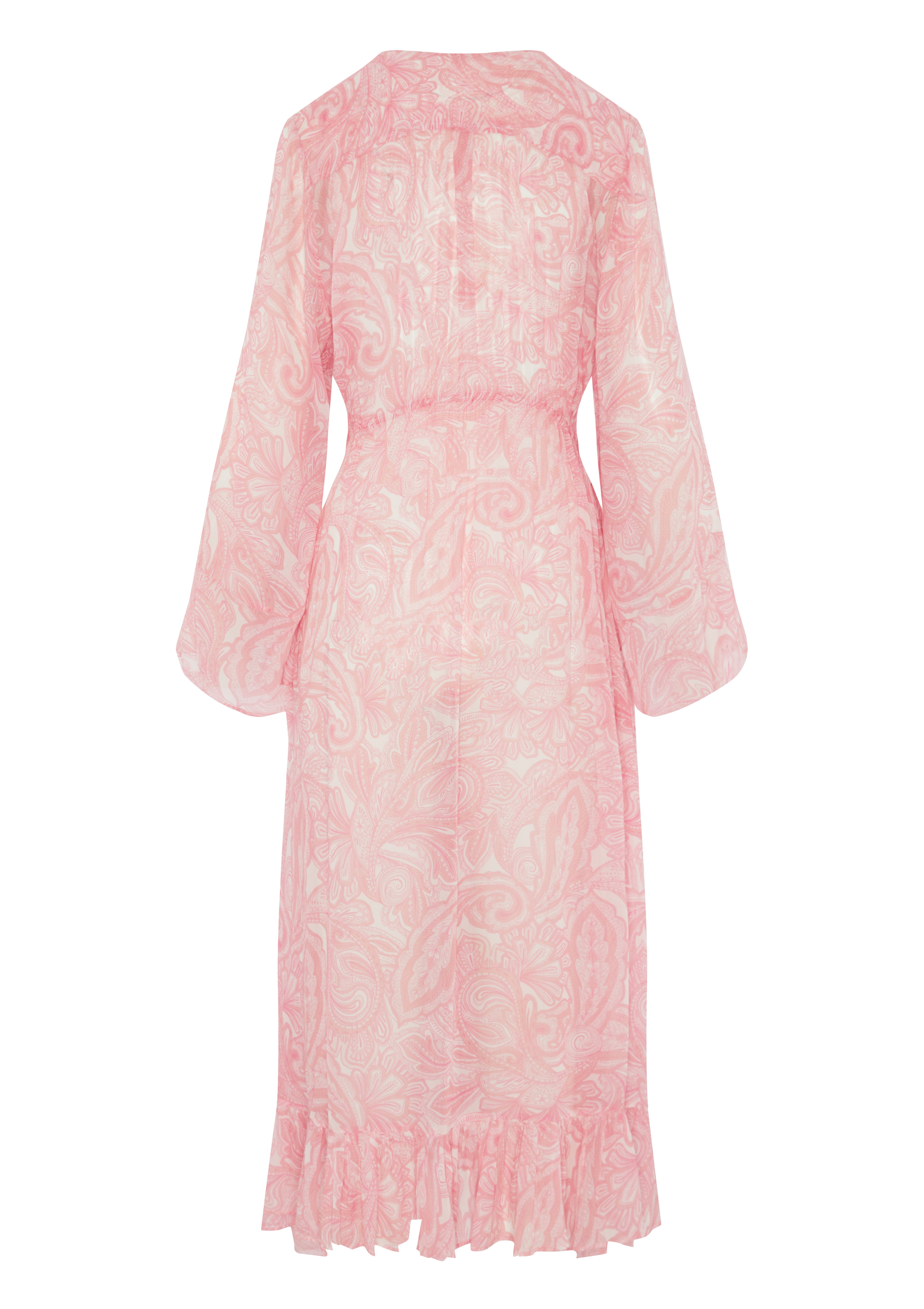 ARNA DRESS IN GEORGETTE - PAISLEY CHATEAU ROSE