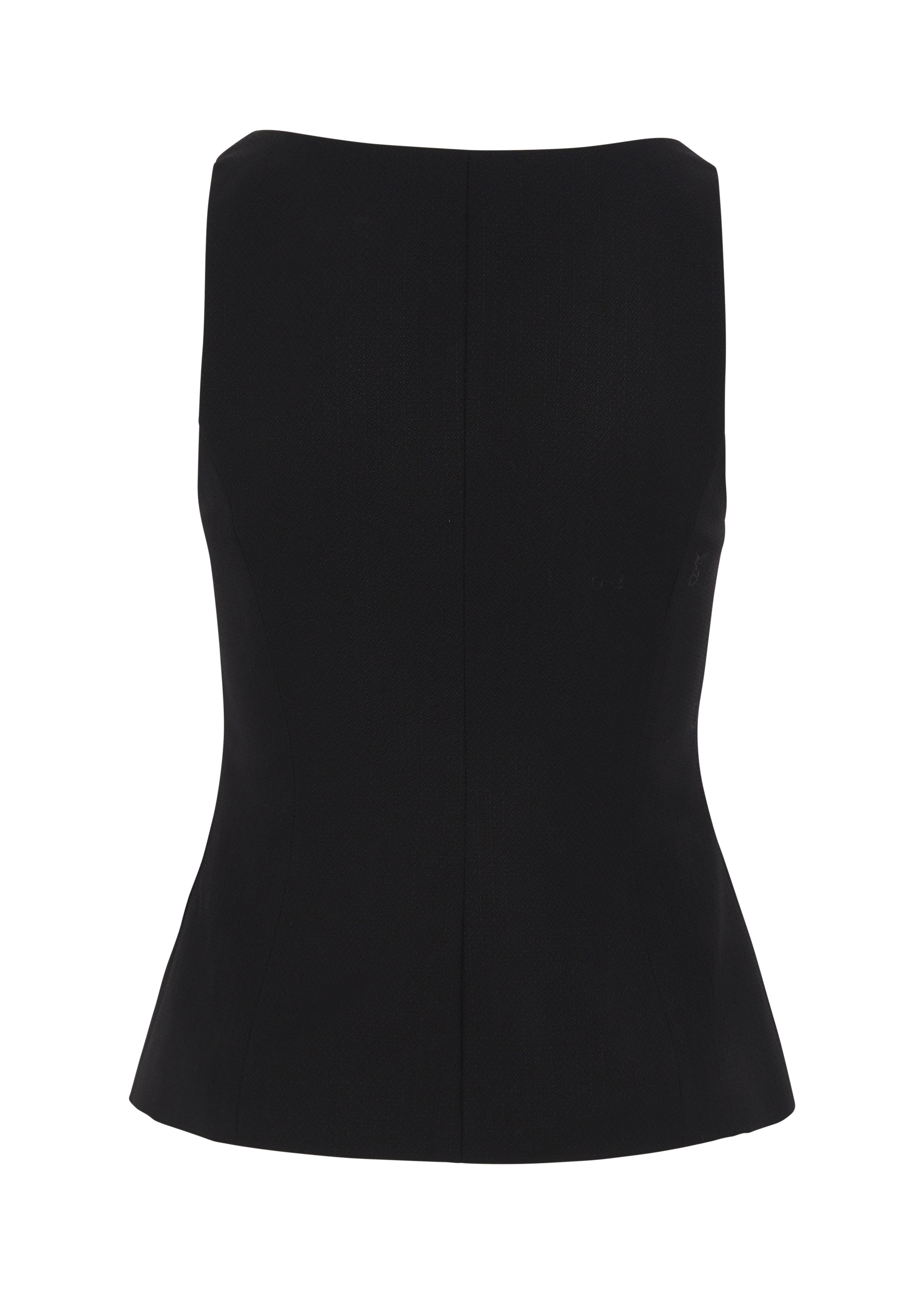 JOLIE WAISTCOAT IN COTTON - BLACK