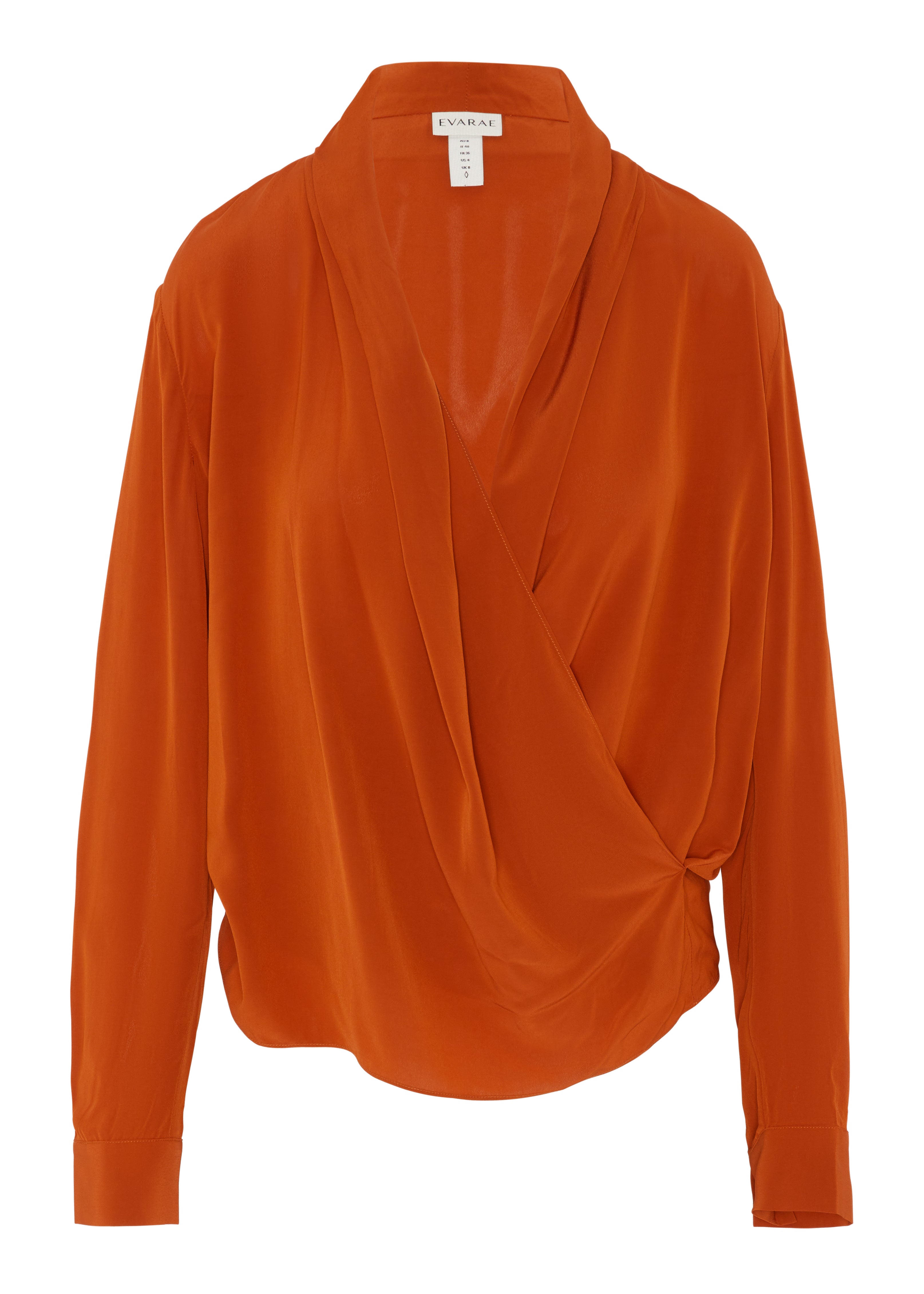 ADA TOP IN CREPE DE CHINE - AMBERGLOW