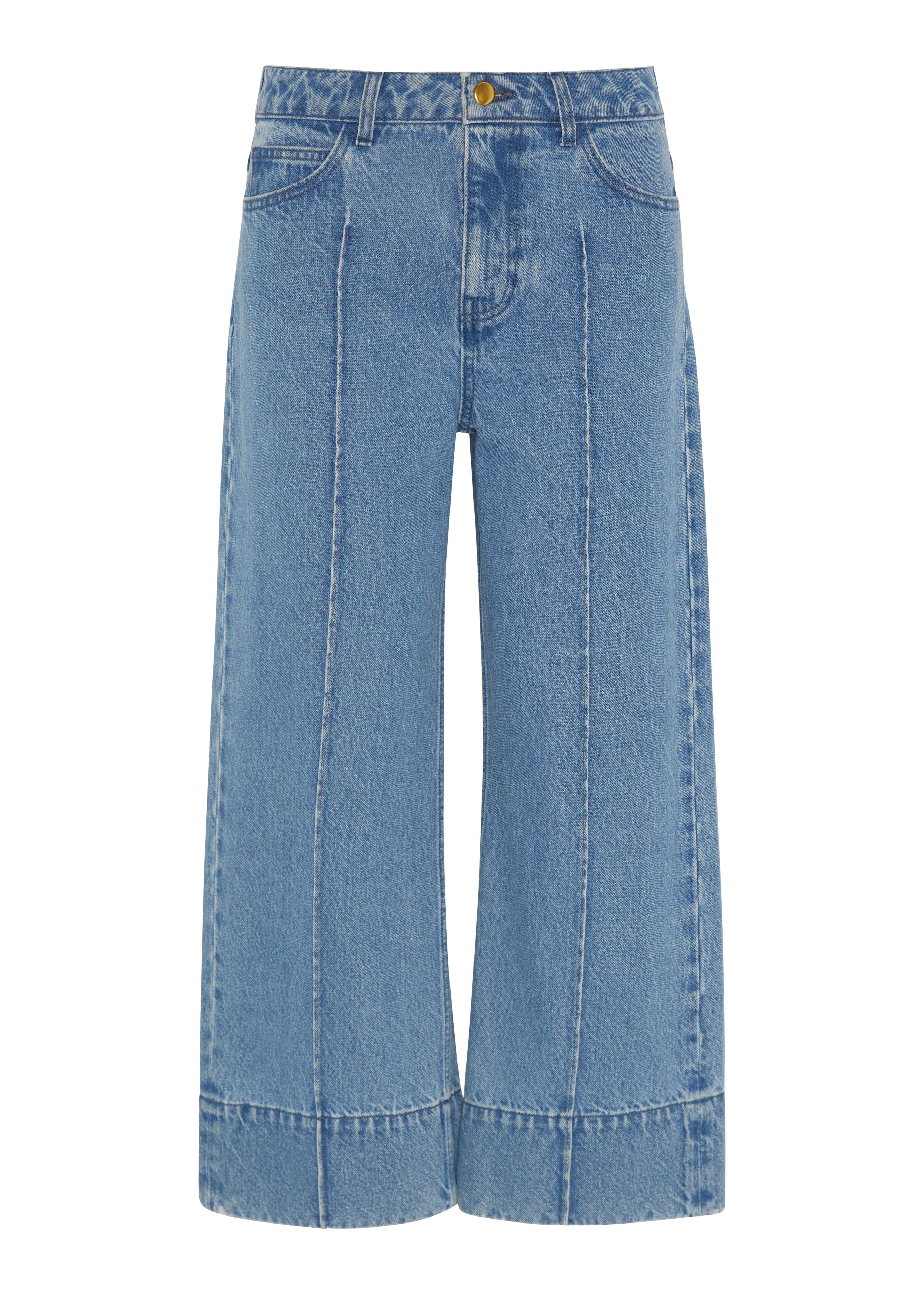 LILY JEANS IN COTTON - BLUE