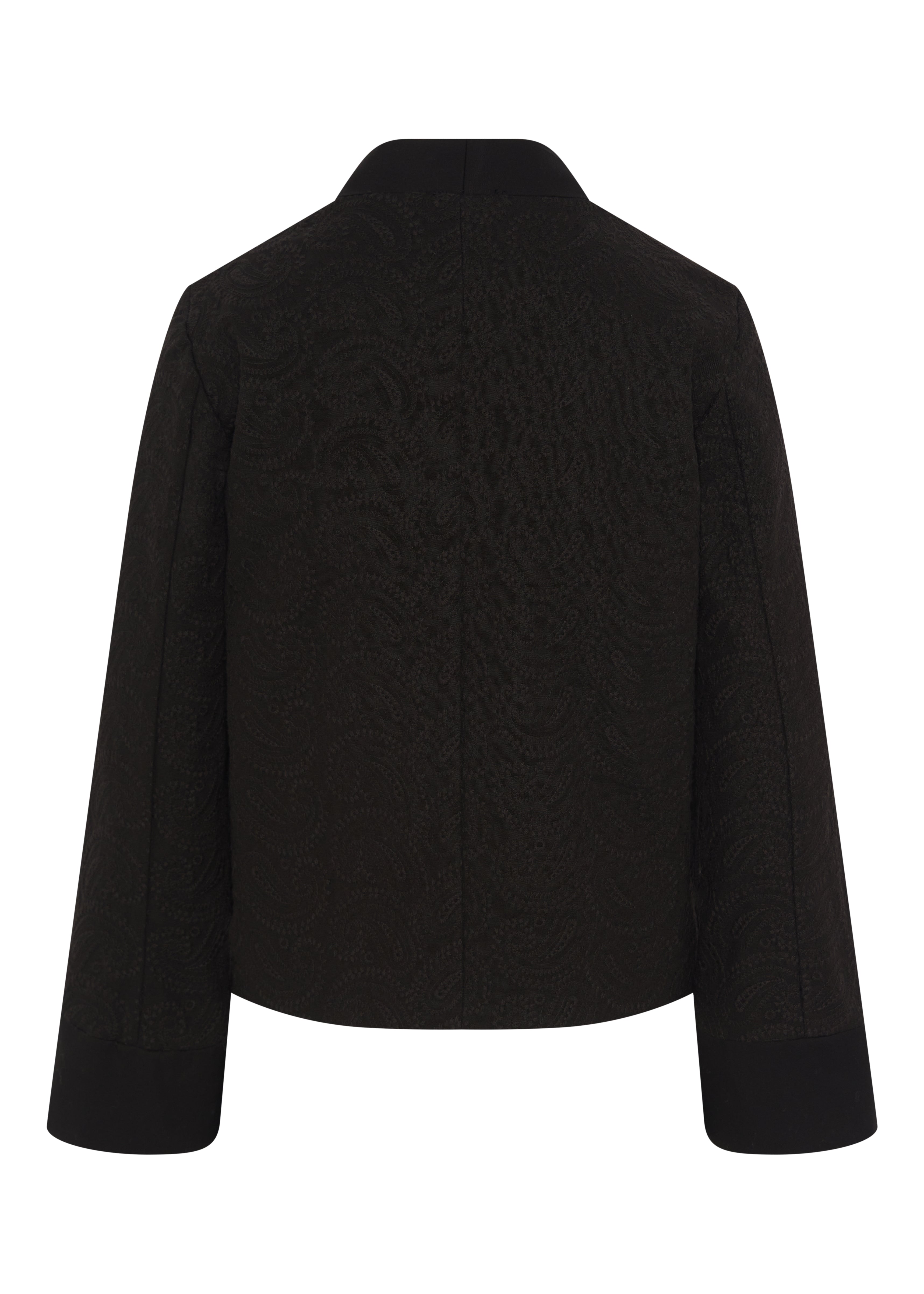 STRATTEN BLAZER IN COTTON - PAISLEY EMBROIDERY BLACK