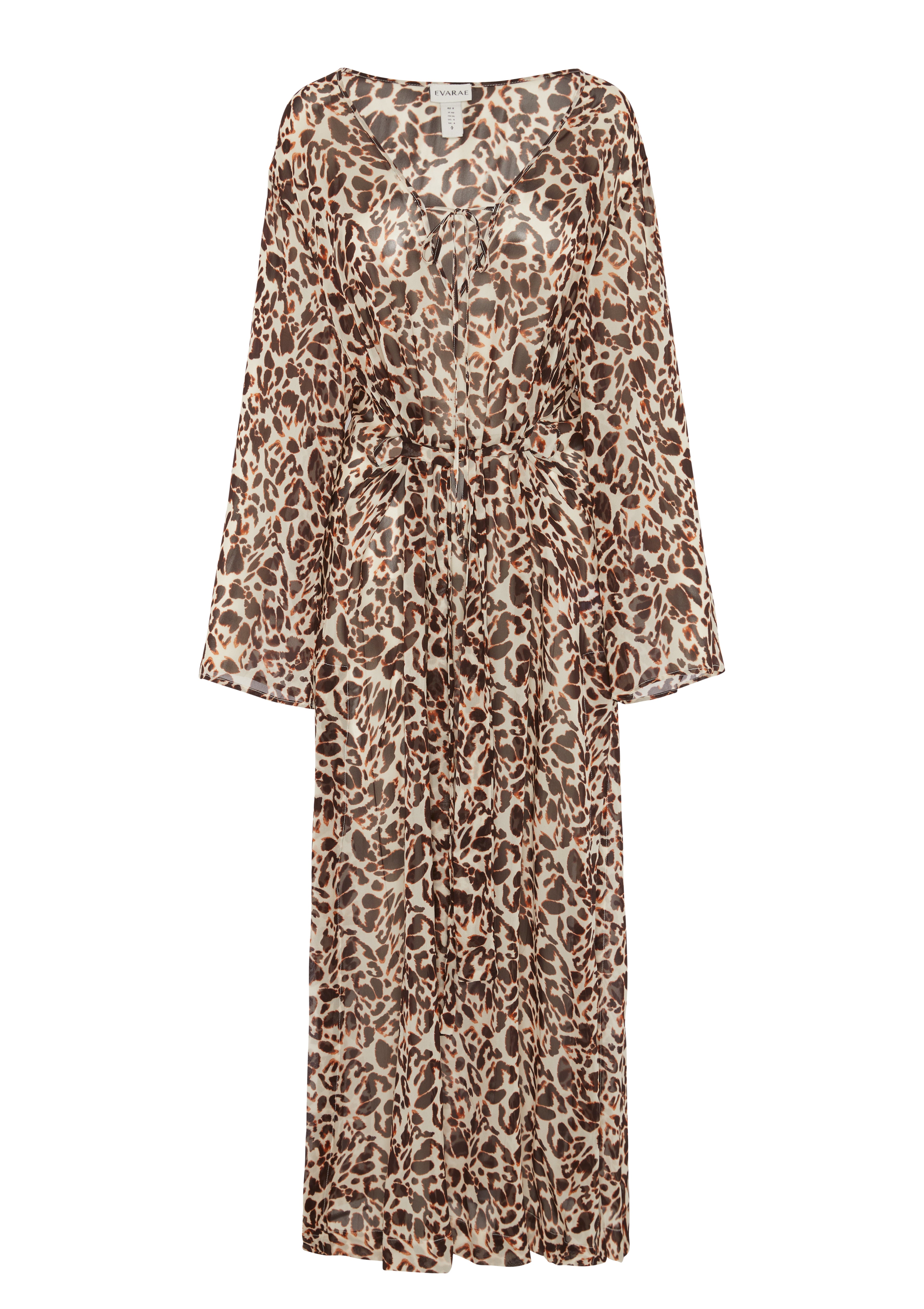 RIVA DRESS IN GEORGETTE - MILO LEOPARD