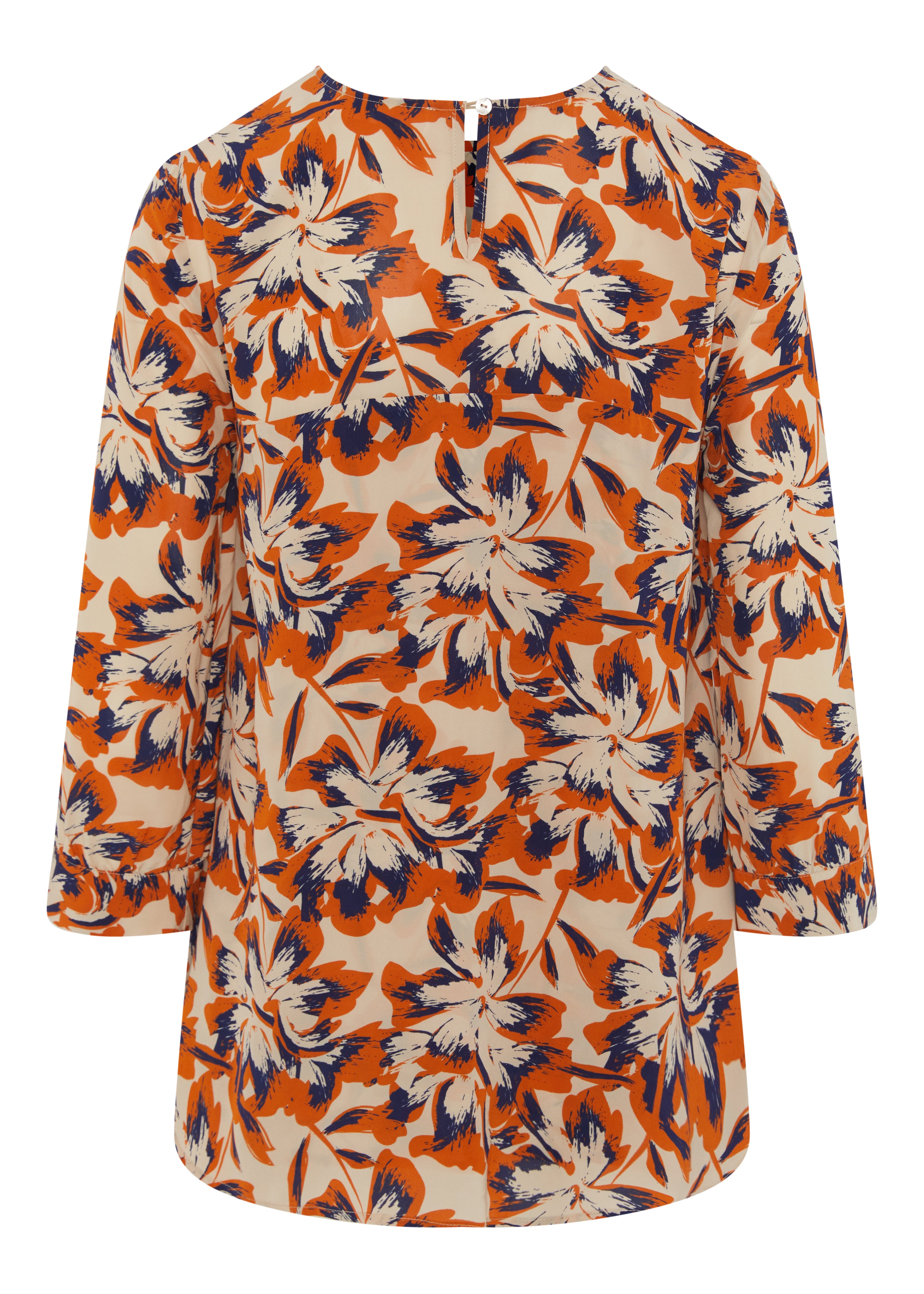 TOVA TOP IN CREPE DE CHINE - AMBER FLORAL