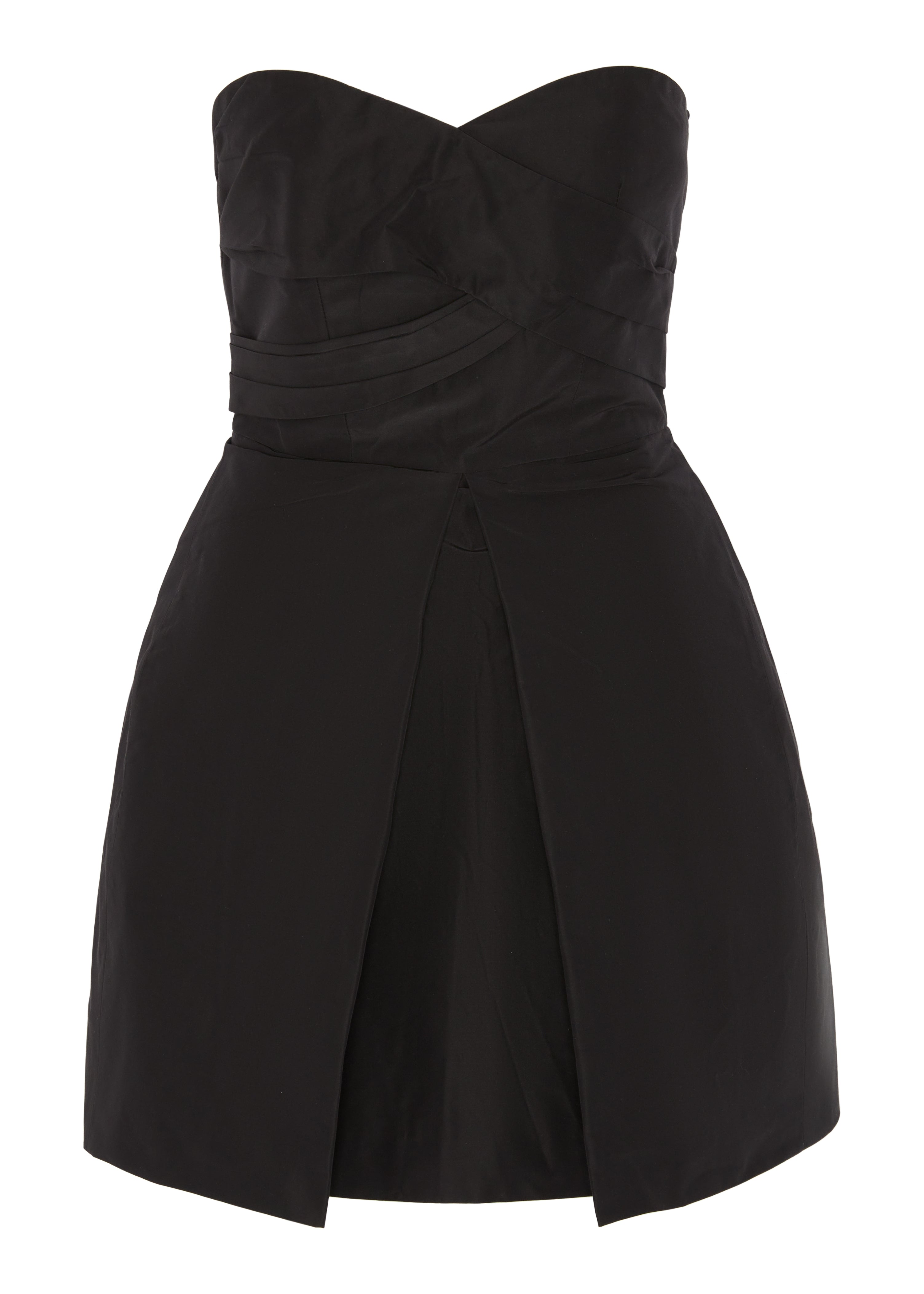 LANA DRESS IN SILK TAFFETA - BLACK