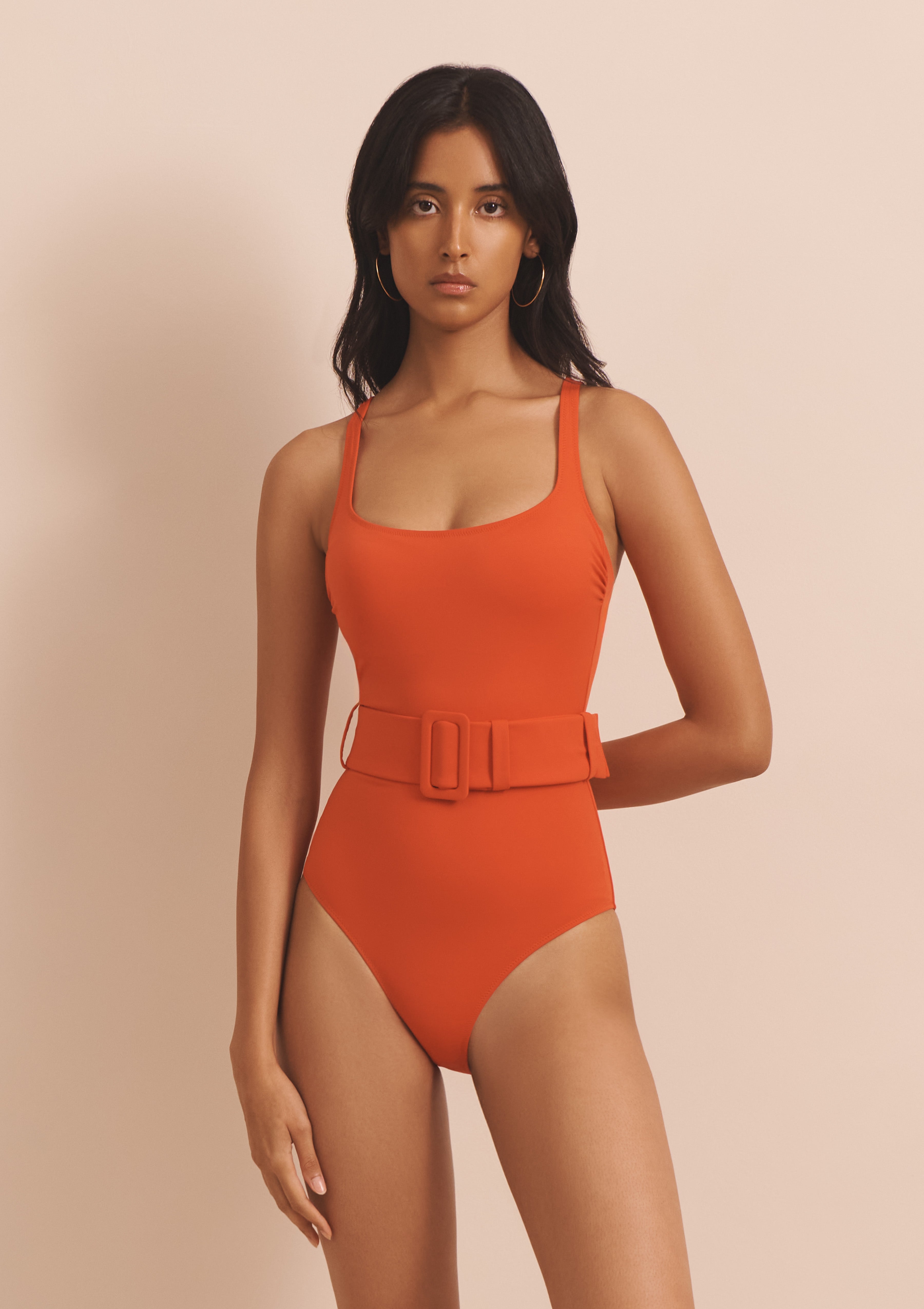 CASSANDRA ONE PIECE IN FLAME SCARLET