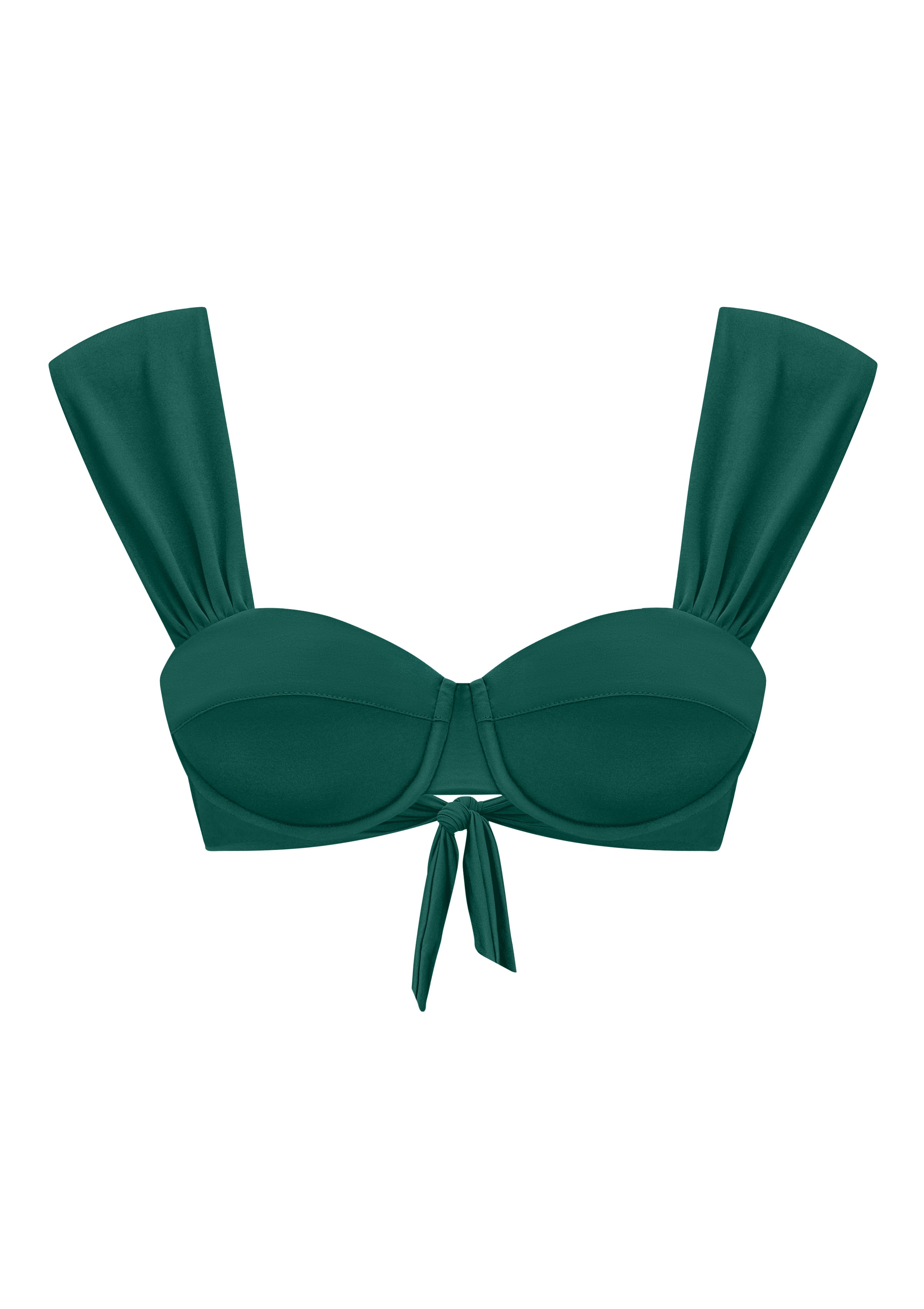 AUDREY BIKINI TOP IN FOREST GREEN