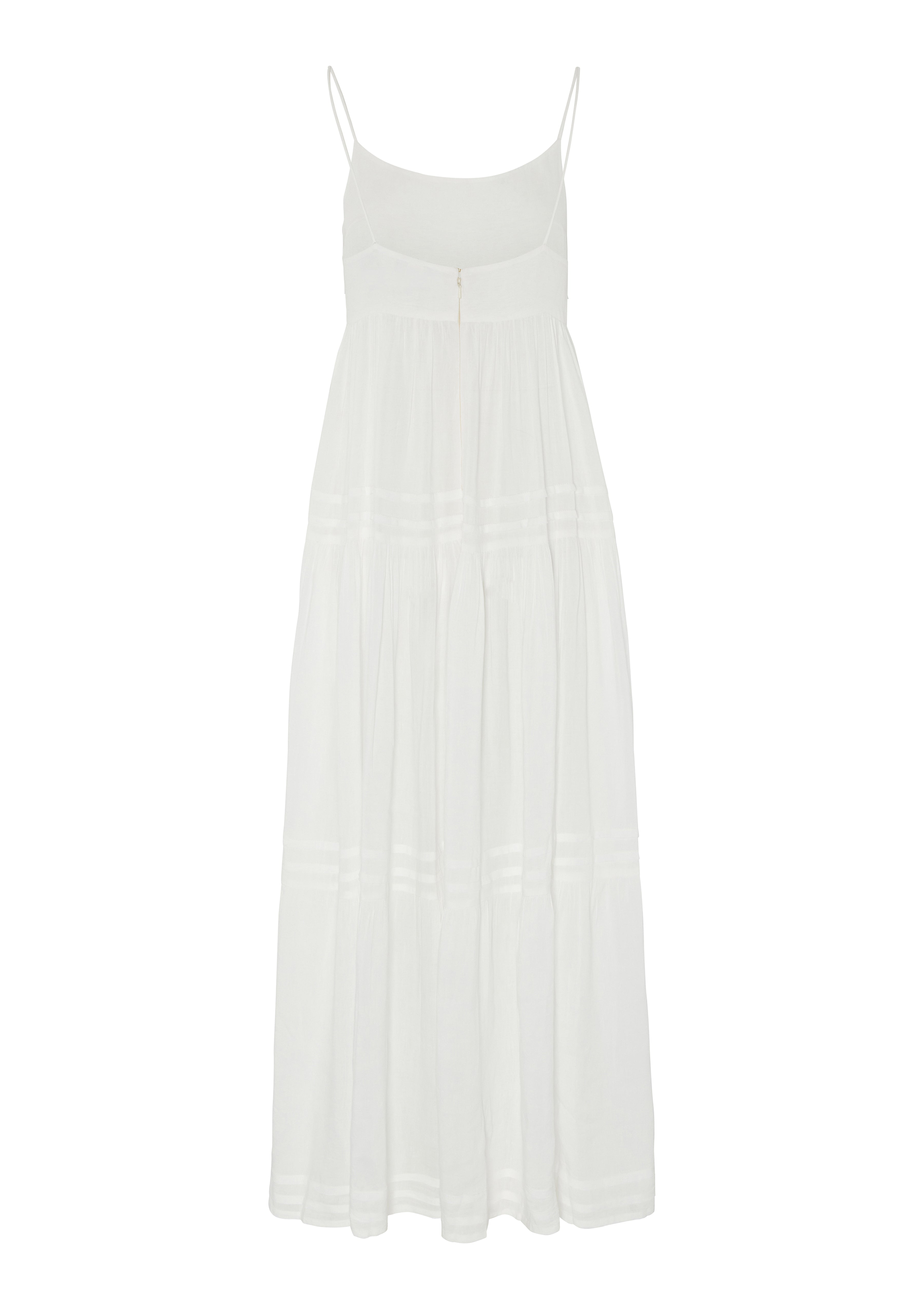EVARAE OLIVIA DRESS IN LINEN - SOFT WHITE