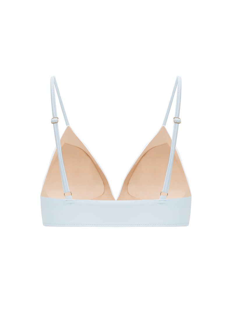 Evarae Blue strappy triangle bikini top